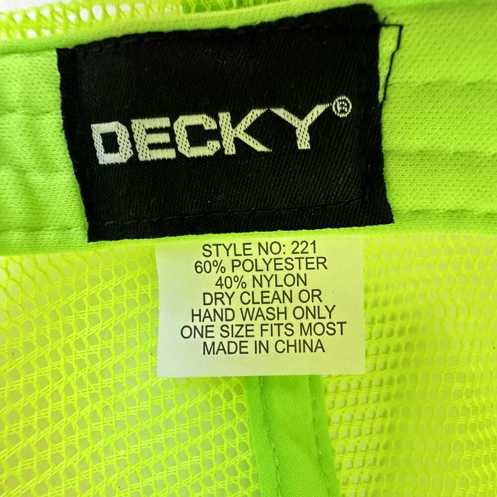 We Got This Trucker Hat Decky Mesh Adjustable Snapback Baseball Cap Neon Green - Picture 7 of 7